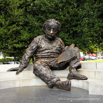 Fábrica de alta qualidade personalizado Einstein Memorial estátua de bronze